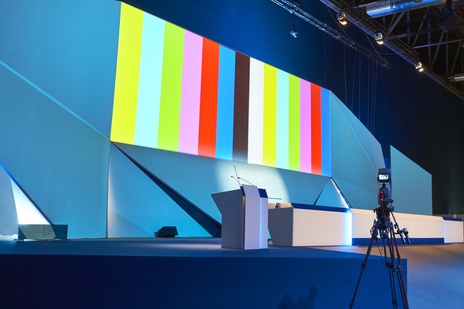 Estrutura audiovisual para evento