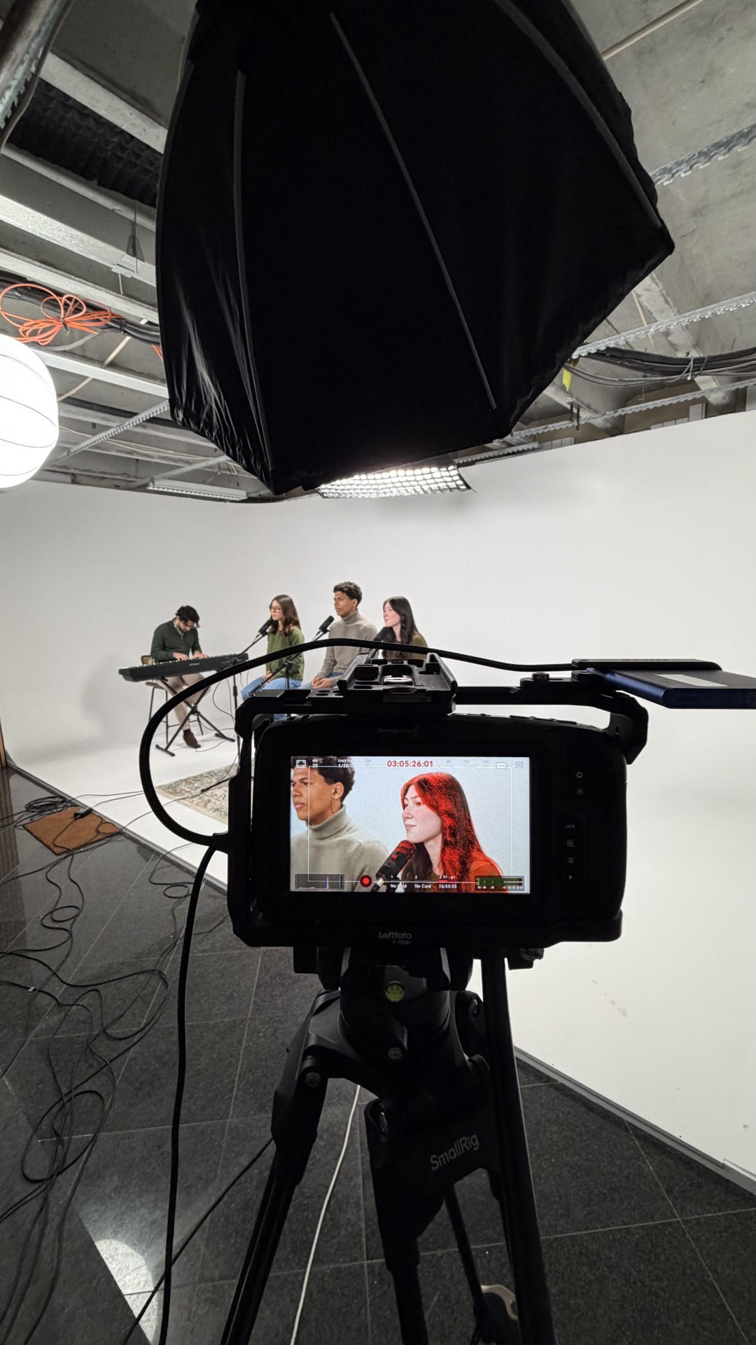 Bastidor vertical de streaming profissional